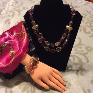 Jones NY bracket & necklace set